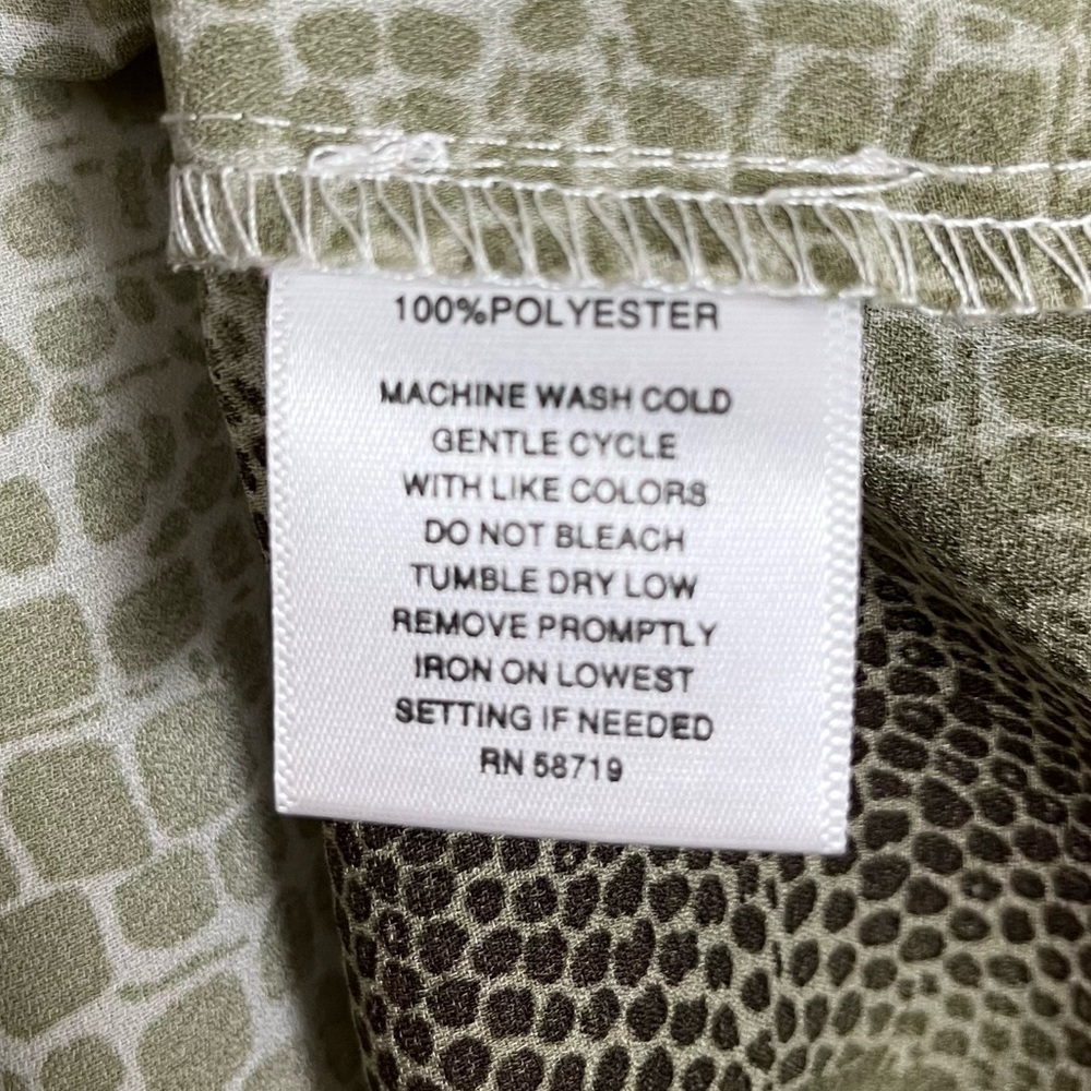 Notations Printed Button Down Shirt With Roll Tab… - image 7